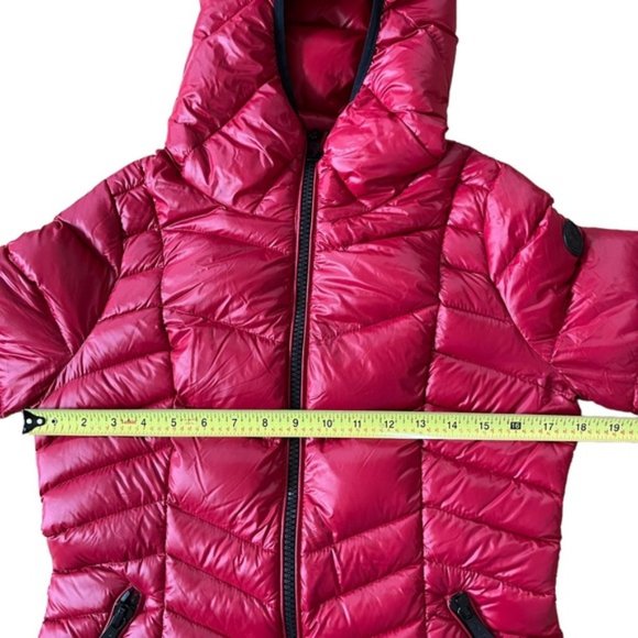 Red Calvin Klein Puffer Jacket Size Small - Picture 8 of 9